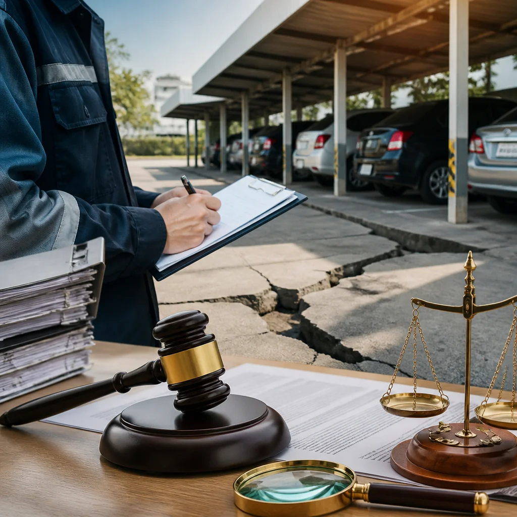 Техническое исследование автостоянок в судебном споре